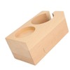 Wooden Coffee Tamper Station Stable Prevent Slip Coffee Tamper Holder