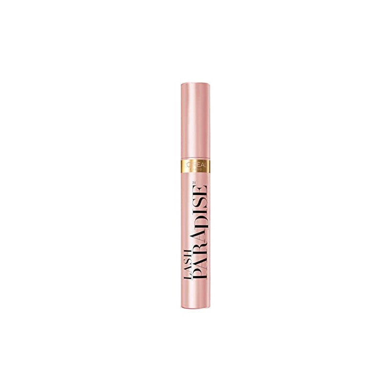 L'Oréal Paris Mascara de Pestañas Lash Paradise Negro, Lavable para