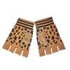 2 Brothers Unlimited Inc Leopard animal print fingerless gloves (Dark