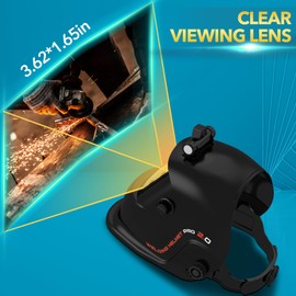 TRQWH Welding Helmet with Light True Color Auto Darkening Welding Helmets for Men Solar Powered Welding Hood with 2 Arc Sensor Wide Shade 4/9-13 for TIG MIG ARC Cool Welder Mask (TRQ-HS01)