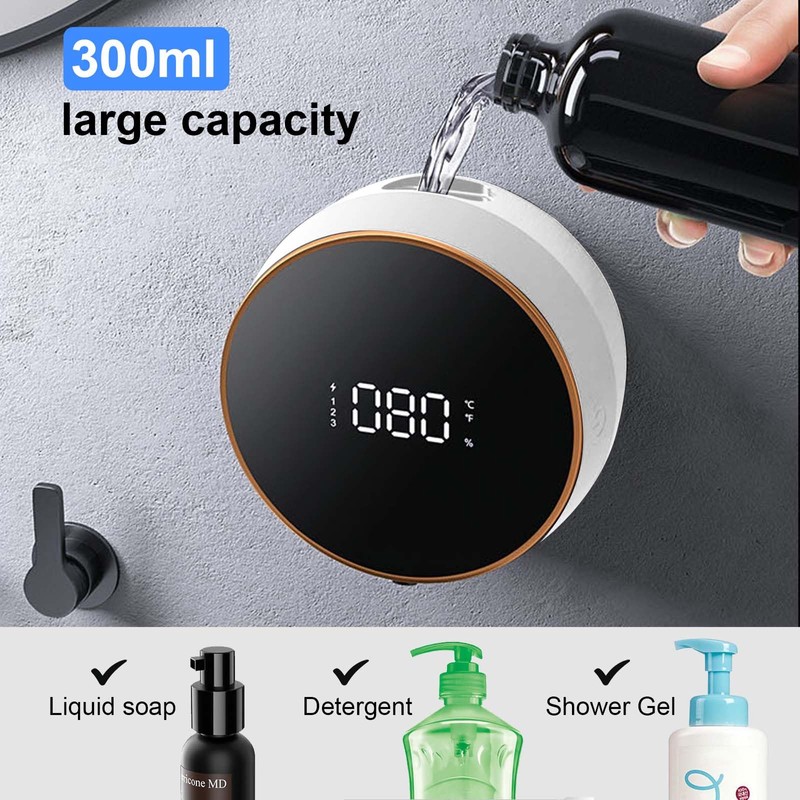 Automatic Soap Dispenser, 300 ml Soap Dispenser Sensor for Wall