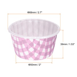 HARFINGTON 150 Pcs Standard Cupcake Liners Cupcake Cups Disposable Oven Safe Baking Pastry Cups for Party, Wedding, Pink