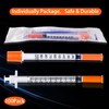 1mL Syringe 31G 1/4 Inch, Individually Wrapped, Pack of 100