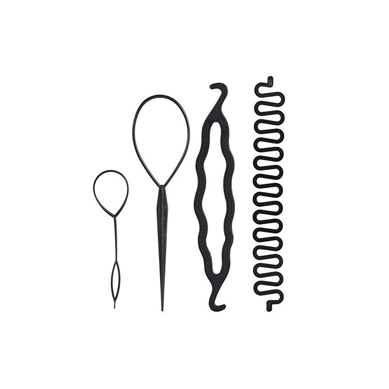 Set de 4/9 PCS Topsy Tail Hair Tool, Kit de