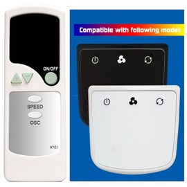 XINJISHIMIN Replacement Remote Control for Honeywell Tower Fan HY-254 HY-254-TGT HYF254 HY254E, C124052101D01(HY01)