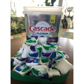 Cascade 6 Boxes -Cascade Platinum ActionPacs Dishwasher Detergent - 92 Count Fresh Scent