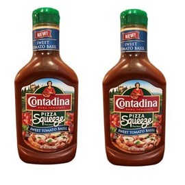 Pizza Sauce Sweet Basil Contadina - Pack of 2 (Sweet Tomato Basil)