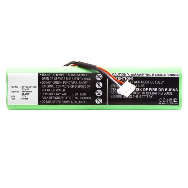 MPF Products 3600mAh BP190, BP-190, B11432 Battery Replacement Compatible with Fluke ScopeMeter 192, 192B, 196, 196B, 196C, 199, 199B, 199C, Analyzer 433, 434, 435