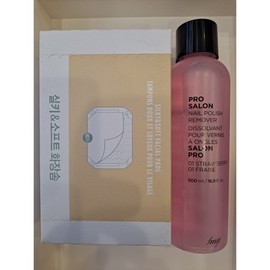 1+1The Face Shop fmgt Pro Salon Nail Remover Strong+The Face Shop Daily Beauty Tools Silky & Soft Cotton Pads 80 pieces 1 piece, 500ml / 1+1더페이스샵 fmgt 프로 살롱 네일 리무버 스트롱+더페이스샵 데일리뷰티툴즈 실키 앤 소프트 화장솜 80개입 1개, 500ml