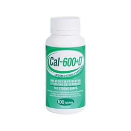 Cal-600+D Calcium + Vitamin D 100 Tablets