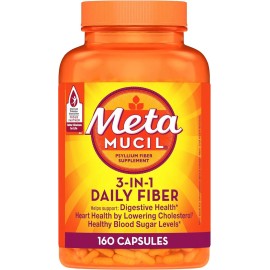 Metamucil Psyllium Husk Fiber Supplement, 3-in-1 For Dige