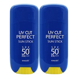 Enesty 에네스티 UV컷 퍼펙트 선스틱 23gx2개 자외선차단 SPF50 순한 저자극 썬블록 Enesti UV Cut Perfect Sun Stick 23g x 2 pcs UV Protection SPF50 Mild Low Irritation Sunblock