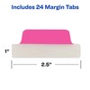 Avery Margin Ultra Tabs, 2.5" x 1", 2-Side Writable, Assorted