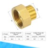 sourcing map Brass Pipe Fitting Water Meter Coupling G1 Female