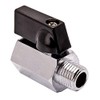 2 x 3/8 inch NPT shut-off valve, mini brass internal