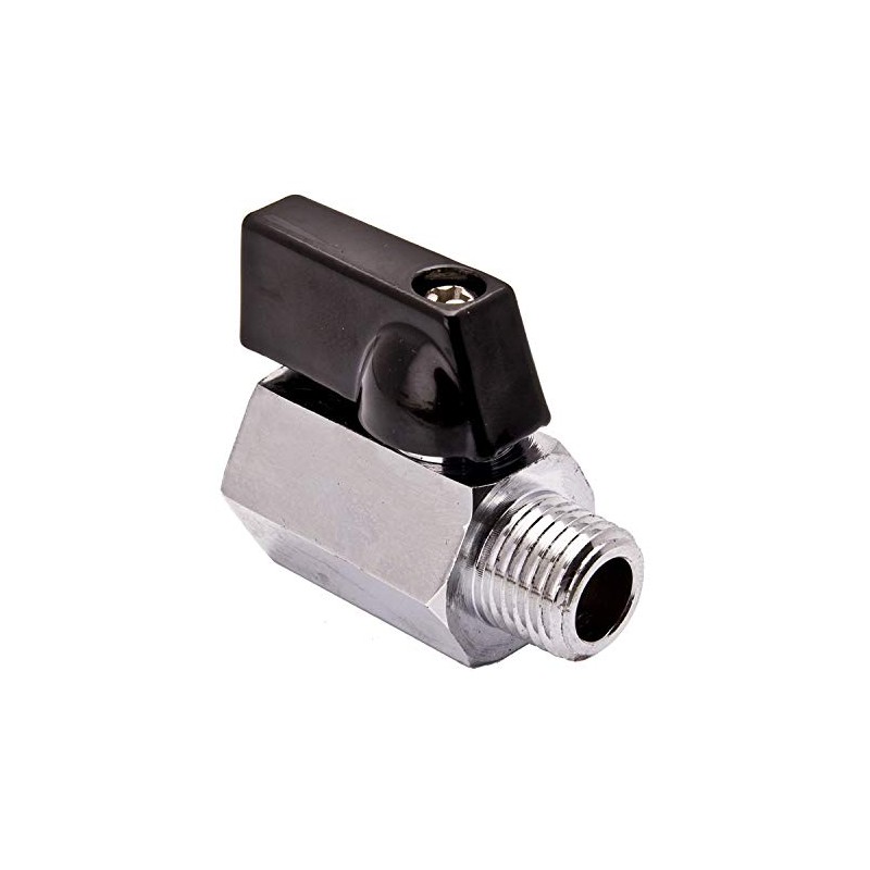 2 x 3/8 inch NPT shut-off valve, mini brass internal