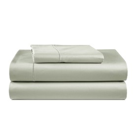 LANE LINEN 1000 TC 100% Egyptian Mercerized Cotton Twin Sheets Set, Eco Friendly Sustainably Produced No Pill Fade Resistant 16 Iinch Deep Pocket Cotton Sheets Twin - Mineral