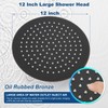 Midanya Round Rainfall Shower Head High Pressure Stainless Steel Waterfall