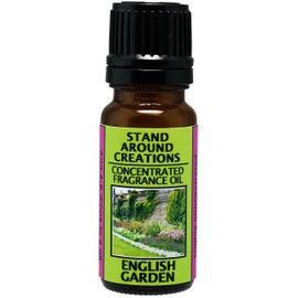 Concentrated Fragrance Oil - Scent - English Garden - Notes of Lily, Lilac, Rose & Hyacinth Stand Out in This Must Have Fragrance for Floral Lovers. Made w/Natural Essential Oils. (.33 fl.oz.)