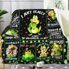 Funny Frogs Blanket Gifts for Women,Soft Cozy Flannel Anime Cute