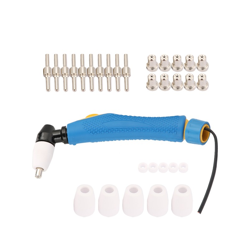 31pcs PT31 LG40 Plasma Cutter Torch Body Nozzle Electrode Tip