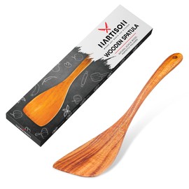 NARTISON Natural Acacia Wooden Spatula, Kitchen Spatulas For Nonstick Cookware, Wooden Spatula For Cooking, Eggs Flipper, Heat Resistant spatula, Kitchen Utensil Set
