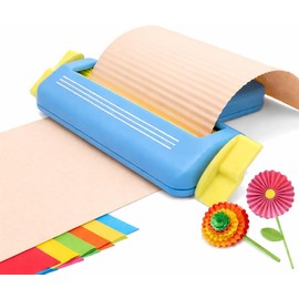 Crimpadora de Papel para Manualidades, Corrugadora de Papel Manual para Scrapbooking y Tarjetas DIY, Herramienta para Hacer Papel Texturizado, Portátil y Fácil de Usar