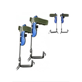 YIYIBYUS Tree Climber Gear Set, Tree Climbing Spikes Set with Safety Belt Adjustable Lanyard Rope Rescue Belt Personal Protective Equipment, Rope Rescue Steel Outdoor Tree Climbing kit Tool