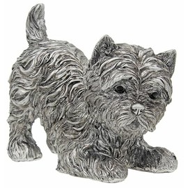 Small Silver Westie Ornament - Playing - 320123