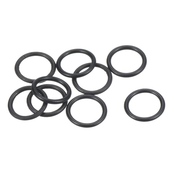 PATIKIL Nitrile Rubber O-Rings 9mm OD 7mm ID 1mm Width, 20 Pcs Metric Sealing Gasket for Faucet Plumbing Automotive Repair, Black