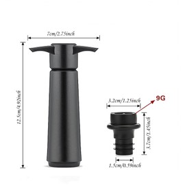 Wine Saver Pump and 4 Vacuum Stoppers - Keeps Wine Fresh Longer | Perfect Wine Accessories Gift