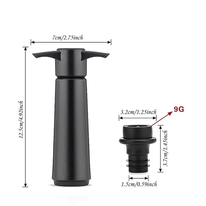 Wine Saver Pump and 4 Vacuum Stoppers - Keeps Wine