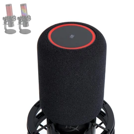 SUNMON QuadCast 2 Mic Pop Filter, Mic Windscreen Compatible with HyperX QuadCast 2 Microphone - Mic Foam Noise Reduction,Improved Sound Quality