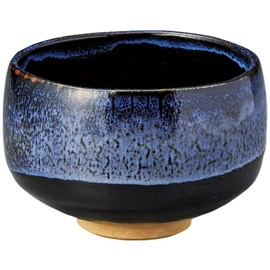 Ale-net Matcha Bowl, Matcha Bowl, 4.6 x 3.0 inches (11.7 x 7.7 cm), Deep Sea Matcha Bowl, Matcha Bowl, Pottery, Mino Ware, Made in Japan