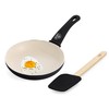 GreenLife Soft Grip 8” Frypan Skillet and Spatula Breakfast Cookware