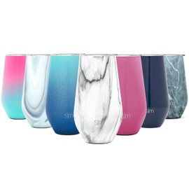 Vaso de vino sencillo y moderno, Patrón: mármol de Carrara, 473,18ml, 1