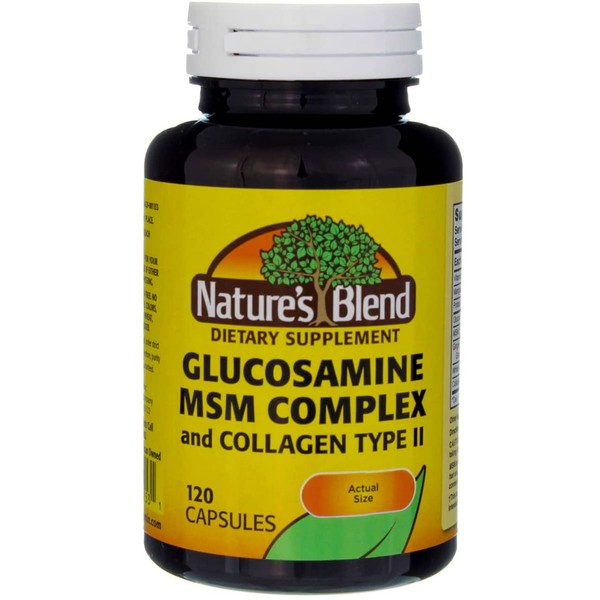 Nature's Blend Glucosamine/MSM Complex Capsules - 120 ct, Pack of 3