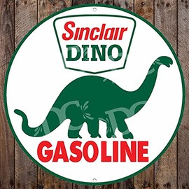Decorative Concepts Sinclair Dino Gasoline Gas Station Large 24" Metal Wall Sign