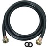 Washing Machine Hose Black Rubber, 5 Foot, Made in the