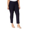 Charter Club Plus Size Cambridge Tummy-Control Pull-On Pants (Deepest Navy,