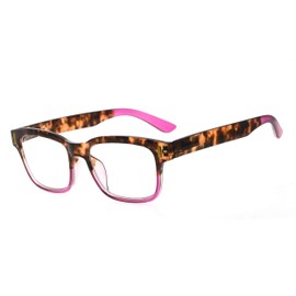 Reducblu Stylish Two Tone Reading Glasses for Women - Tortoise Purple Frame +1.50