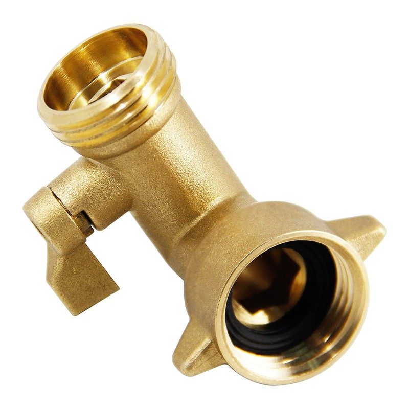 Xiny Tool 90 Degree Garden Hose Adapter with Shut Off