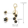 SELOVO Black Initial Key Chain F Keychain Women Key Chain
