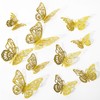 36 PCS Gold Butterfly Decoration