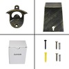 Jumiok Vintage Wall Mount Bottle Opener with Cap Catcher Stainless,