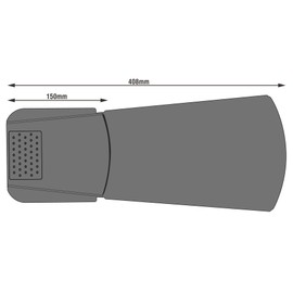 2 x Black EasyVerge U Dry Verge Units Universal Mortar-Free Roof Gable Verge Tile Cap System by Easy-Trim