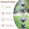 JIADEXIN Rain Chains for Gutters, 8.8 Ft Rain Chains with