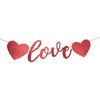 Happy Spring Garland Decor Valentine Heart Wall Sticker Decor (Love)