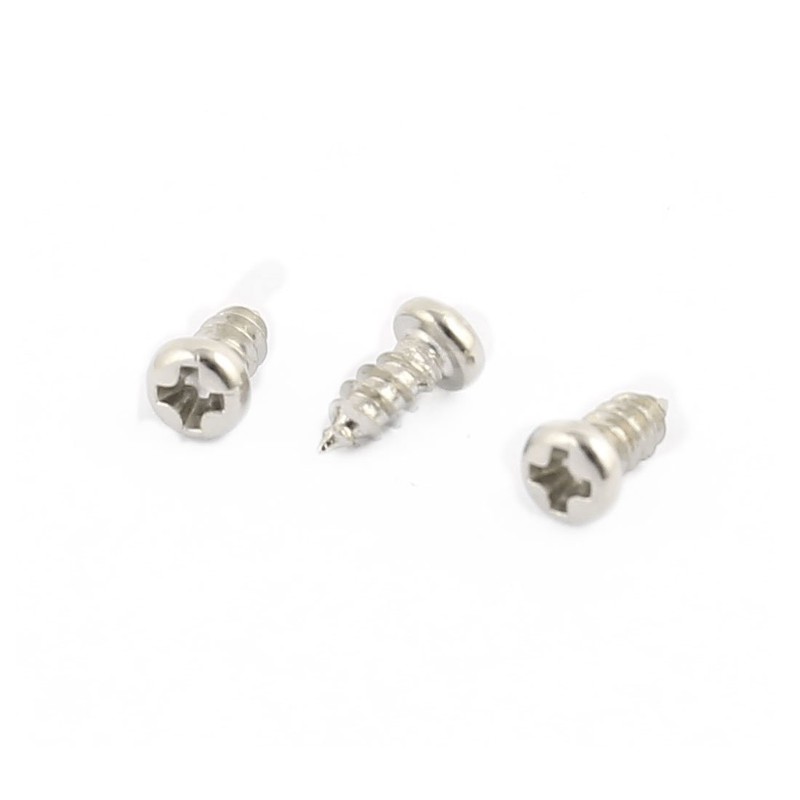 sourcing map 50pcs M2.5 x 6mm Stainless Steel Phillips Pan