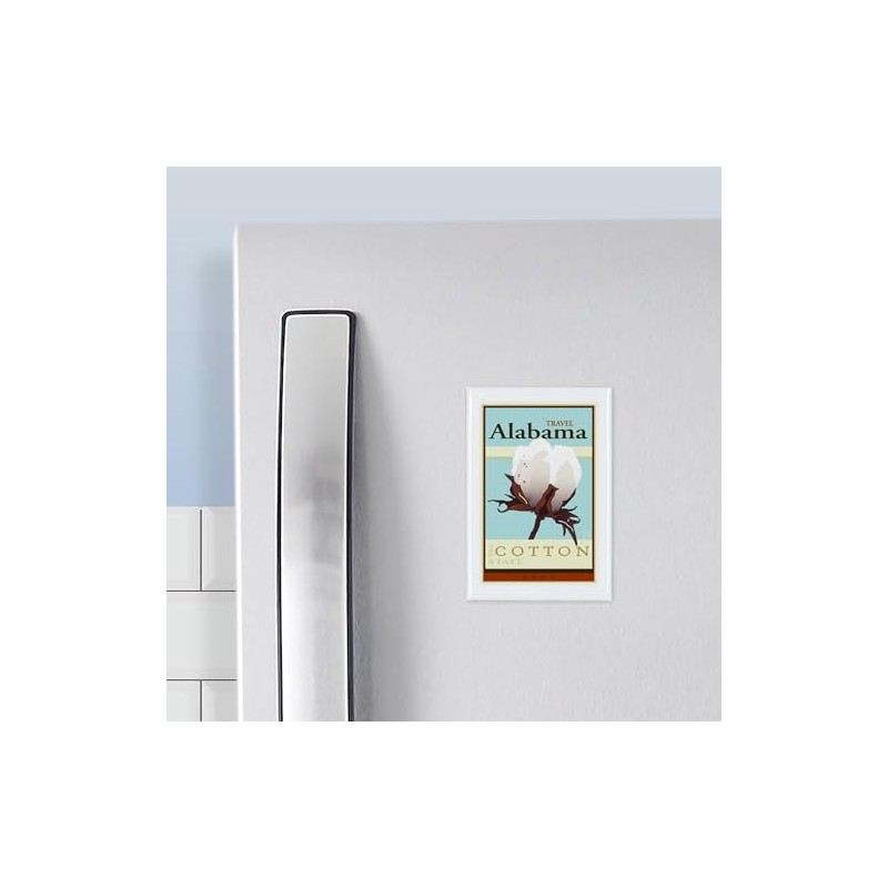CafePress Travel Alabama Rectangle Magnet, 3"x2" Refrigerator Magnet